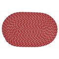 Better Trends Better Trends BRSSR25R Sun Splash Braided Rug; Red - 2 in. BRSSR25R